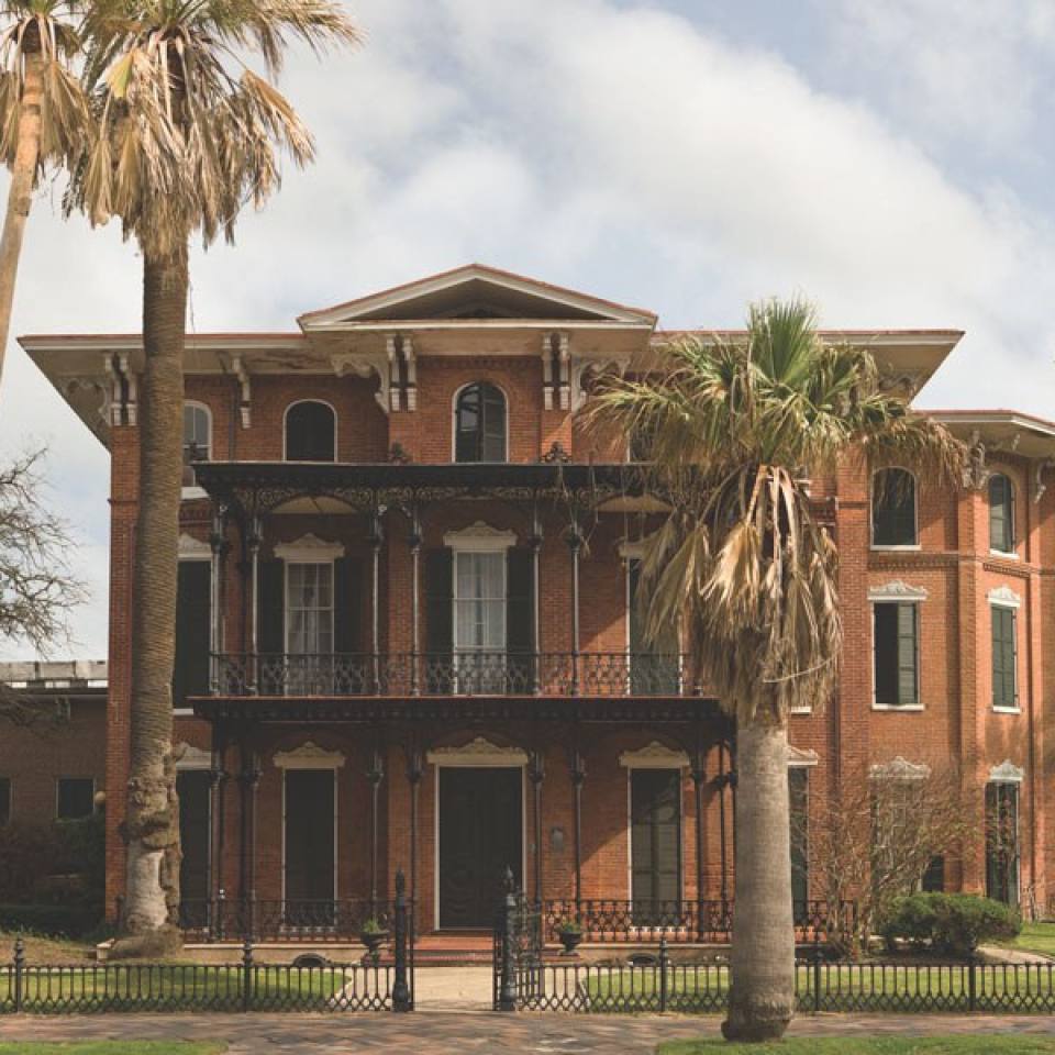 Ashton  Villa exterior in Galveston TX