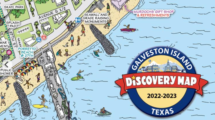 Galveston Tourist Map 8124